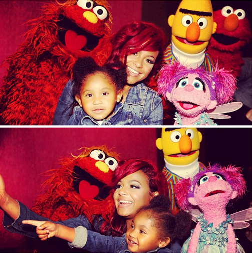 Christina Milian with her daughter, Violet.