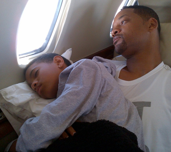 Will Smith with his daughter, Willow.