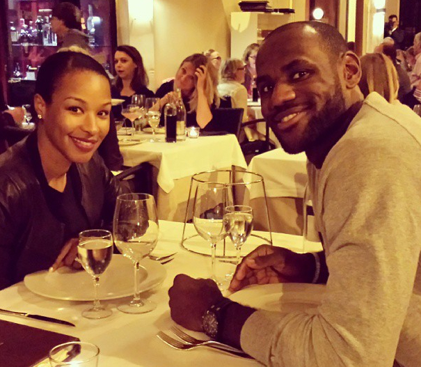 Savannah and LeBron James on their honeymoon in Rome.