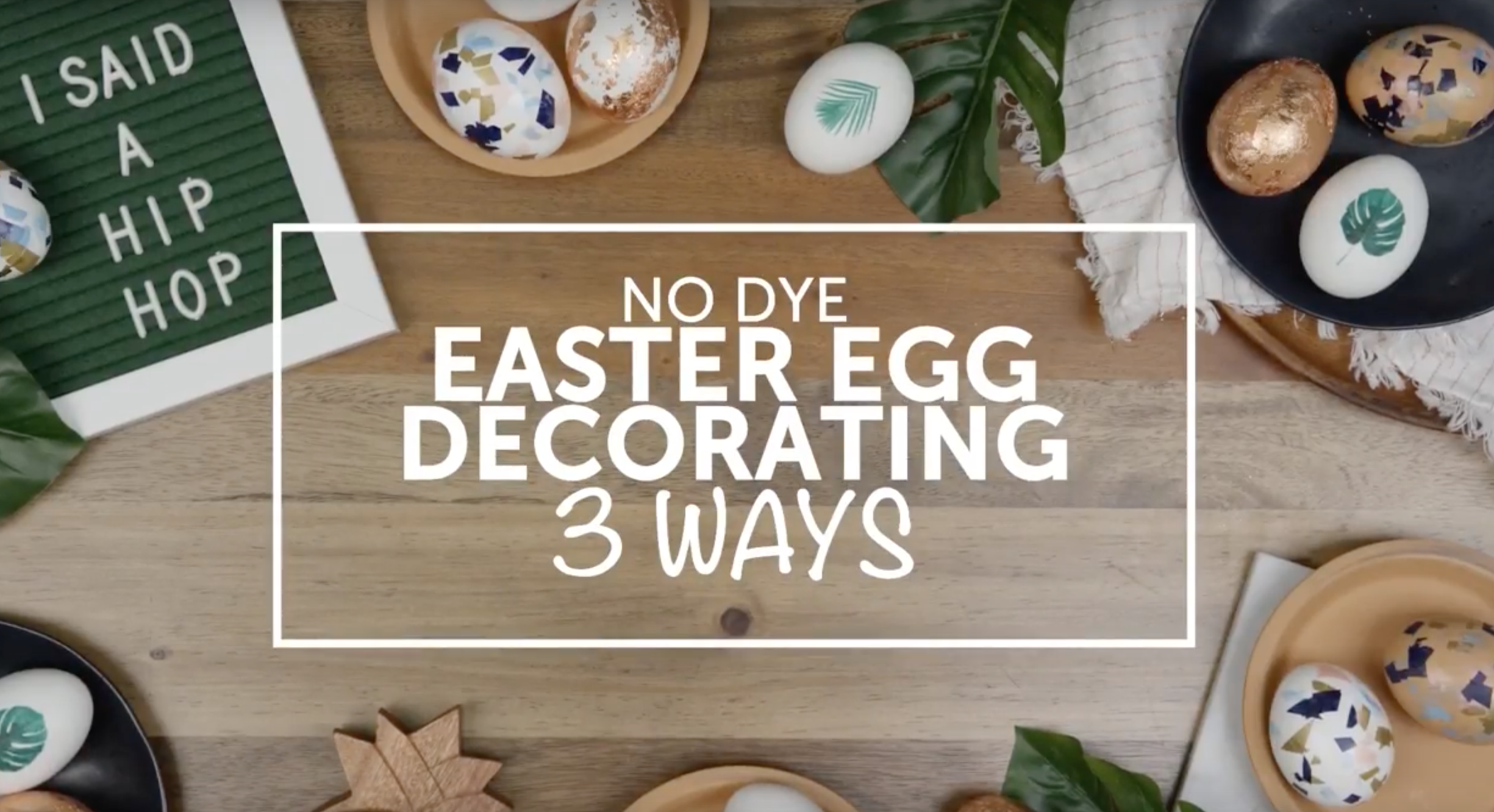 3 Easy No-Dye Easter Egg Decorating Tips
